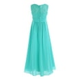 thumbnail image 2 of DPOIS Kids Girls Floral Lace Chiffon Formal Ball Gowns Flower Girl Dress Green 10, 2 of 7