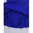 thumbnail image 5 of Vxuxlje Kids Girls Ice Skating Sparkle Diamond V-shaped Sheer Tulle Splice Leotard A-line Dress for Blue 16, 5 of 7