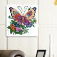 thumbnail image 2 of (YN073) Serie Temporada Mariposas Diamante Parcial Pintura Resina Diamante Con Forma Especial 30*30CM, 2 of 9