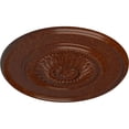 thumbnail image 3 of 41 1/8"OD x 2 1/2"P Large Floral Ceiling Medallion, Hand-Painted Burnished Mahogany Crackle, 3 of 6