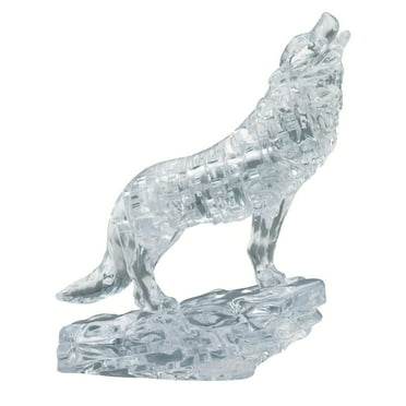 Wolf Original 3D Crystal Puzzle from BePuzzled, Ages 12 and Up