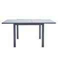 thumbnail image 3 of Mesa de Comedor de Aluminio Extensible Apta para Exterior Duradera de Aluminio y Cristal, Modelo Lyra II, 3 of 5