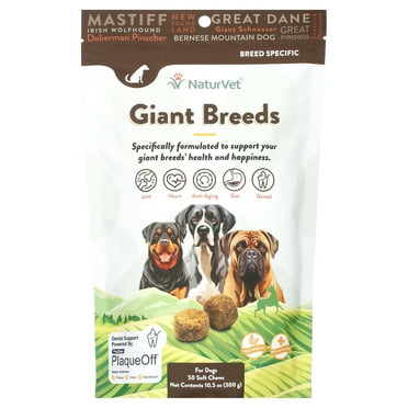 NaturVet Breed Specific "Giant Dog" Soft Chew Supplements