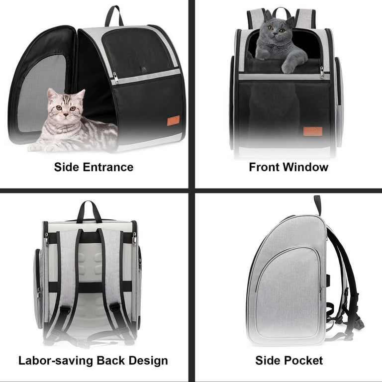 Cat Travel Backpack or Front Pack with Wheels and Windows