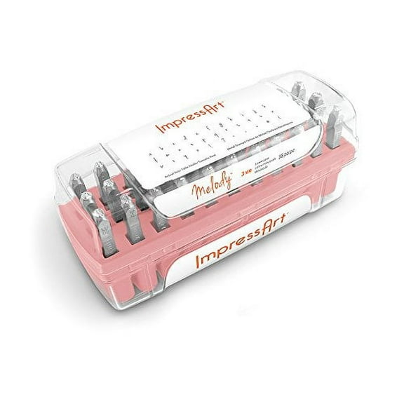 ImpressArt Letter and Number Stamp Set - Melody, Lowercase Letters, Set of 33
