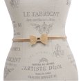 thumbnail image 2 of Women's Silver Metal Skinny Elastic Belt With Bow Tie Designed For Buckling, 2 of 4