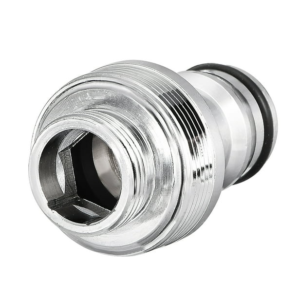 Adaptador de grifo rápido de conector de manguera de jardín de latón de rosca macho de 16 mm