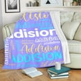 thumbnail image 4 of Custom Name Blanket for Kids Adults Personalized Blanket with Name Flannel Blanket Customized Name Blanket for Birthday Valentines Christmas Day (30x40, Pink), 4 of 6