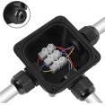 thumbnail image 2 of Caja de conexiones eléctricas a prueba de agua IP68, conectores de Cable de 3 vías, caja de plástico, juego de caja de conexiones eléctricas, 2 piezas C, 2 of 5