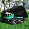 thumbnail image 4 of Zootealy Outdoor Lawn Mower Tractor Cover - Protection Imperméable Robuste pour Tondeuse de 55 Pouces de Long - Matériau Polyester Durable - Résistant aux UV - Fermeture à Cordon Réglable - Blanc/bleu - 182*111*116cm, 4 of 6