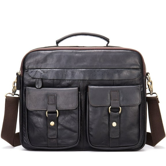 Men's Shoulder Bag Genuine Leather Men's Designer Bag Handbag for Men Briefcase Fit 14inch Laptop Messenger Bags Men's Business Bag