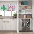 thumbnail image 5 of LALILO Kitchen Curtain Valance Flamingo Cactus Rod Pocket Window Curtain 52"x 18" Set of 2, 5 of 6