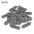 thumbnail image 3 of 20uds Mano Hecho PU Cuero Etiqueta con Amor Cosido Relieve Etiqueta Adorno para Jeans Bolsos Zapatos Sombrero Gris, 3 of 8
