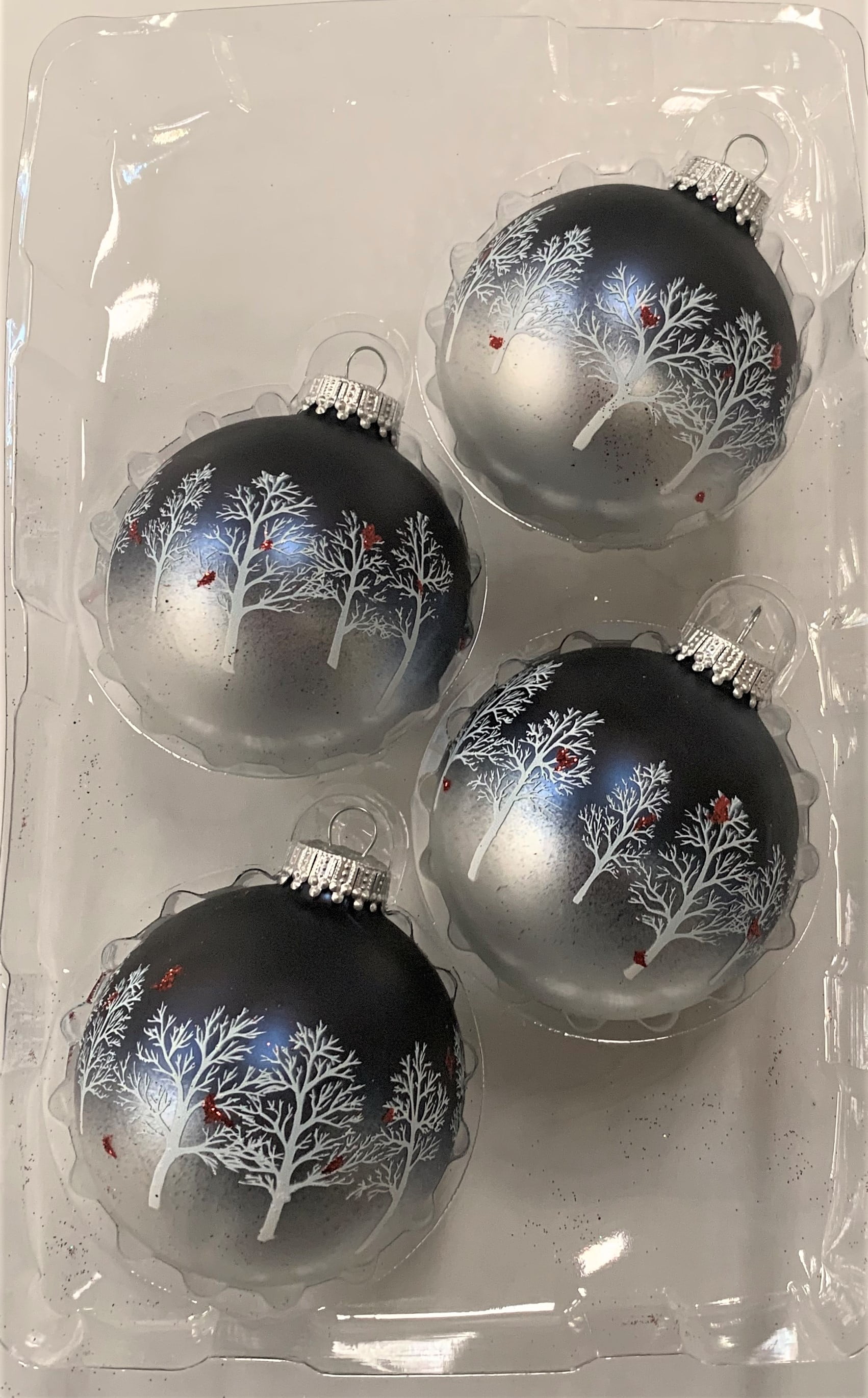 Dark Blue Christmas Ornaments 