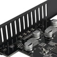 thumbnail image 2 of Tarjeta De Expansion Placa adaptadora M.2 NVME Metal PCIE 3,0 X16 SSD adaptador M clave 4 ranura compatible con Raid, 2 of 7
