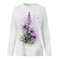 thumbnail image 4 of EIMELI Chandail à Manches Longues pour Femmes Imprimé Col Rond Chandail Ample Automne Chandail en Molleton Hauts, 4 of 4