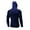 Navy, variant on IROINNID Men's Long Sleeve Zip Up Mid-Length Hoodie Jacket Solid Color Leisure Fall/winter Fitness Hoodie Quick-drying Sports Jacket