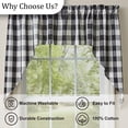 thumbnail image 5 of Park Designs Black Cream Buffalo Check Swag 36''L, 5 of 6