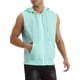 thumbnail image 4 of INSPIRE CHIC Chalecos para hombres sin mangas con capucha, cierre de cremallera, chaleco casual XL menta, 4 of 6