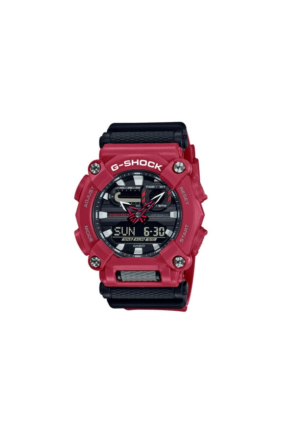 Men's Casio G-Shock Digital Analog Military Style GA-900 Red Watch GA900-4A