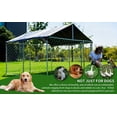 thumbnail image 7 of Outdoor Kennel, Heavy-duty Dog ​​cage, Large Mesh Pet Cage, Steel Fence with Safety Lock, 79''x79'' (2mx2m)., 7 of 7