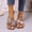 Brown, variant on Slide Sandals for women Rhinestone Star Strappy Flat Sandals Open Toe Slides Party Vacation Travel Walking Daily Casual Summer Footwear