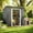 Black, variant on 6'x4'ft Metal Shed , Asofer Outdoor Storage Shed with Transparent Panel Window for Garden, Dark Gray