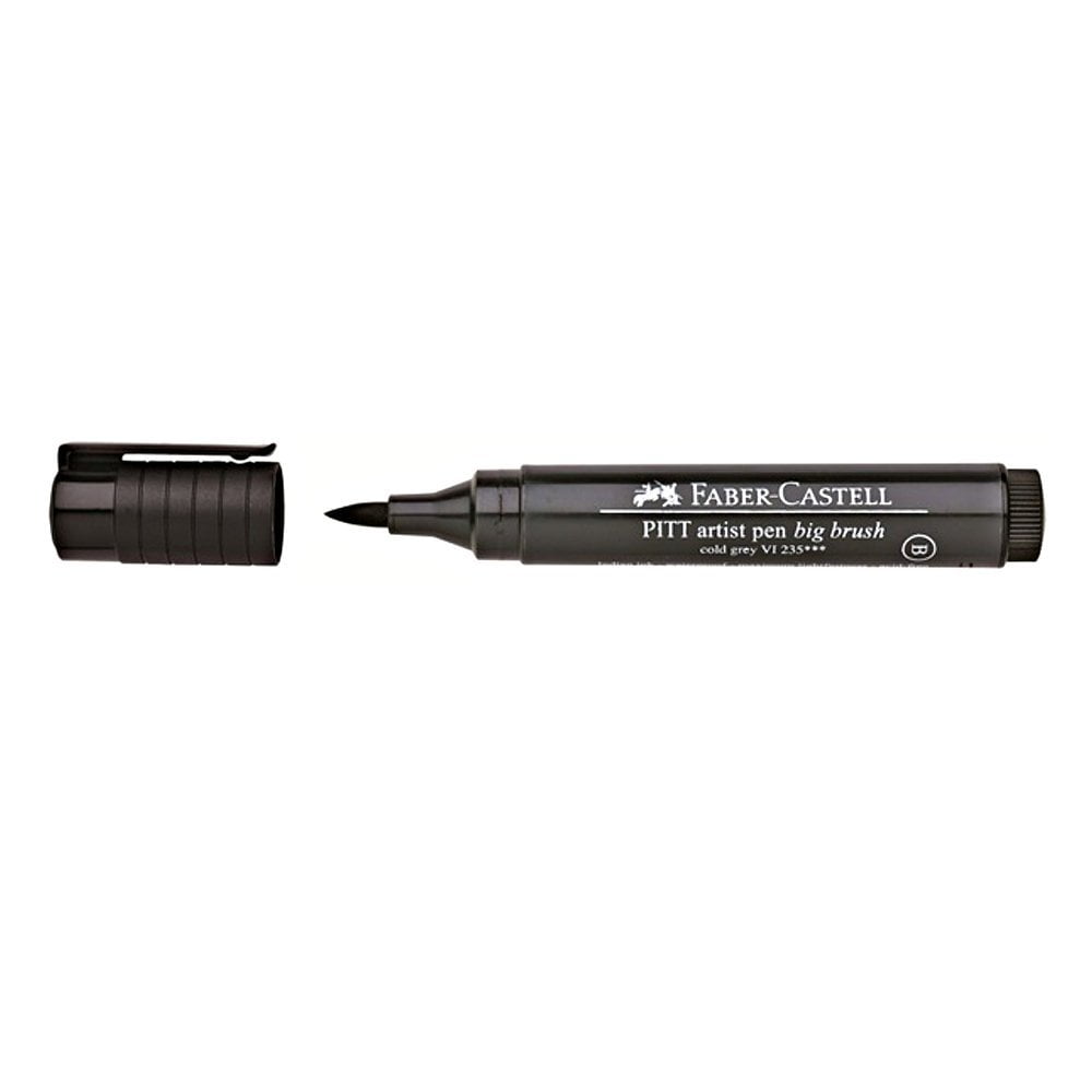 FaberCastell Pitt Big Brush Artist Pens cold grey VI 235, PITT Artist Pens are famous for