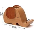 thumbnail image 5 of Mini portalápices de elefante de madera con soporte para teléfono móvil organizador de almacenamiento de escritorio grande JFHHH pequeña, 5 of 5