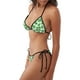thumbnail image 2 of Balery Green Leaves Pijama Estampado Bikini de Dos Piezas para Mujer - Conjunto de Bikini Ajustable Sexy y Cómodo para Playa, 2 of 6