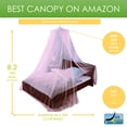 thumbnail image 3 of Just Relax Elegant Mosquito Net Bed Canopy Set, Pink, Twin-Full, 3 of 6