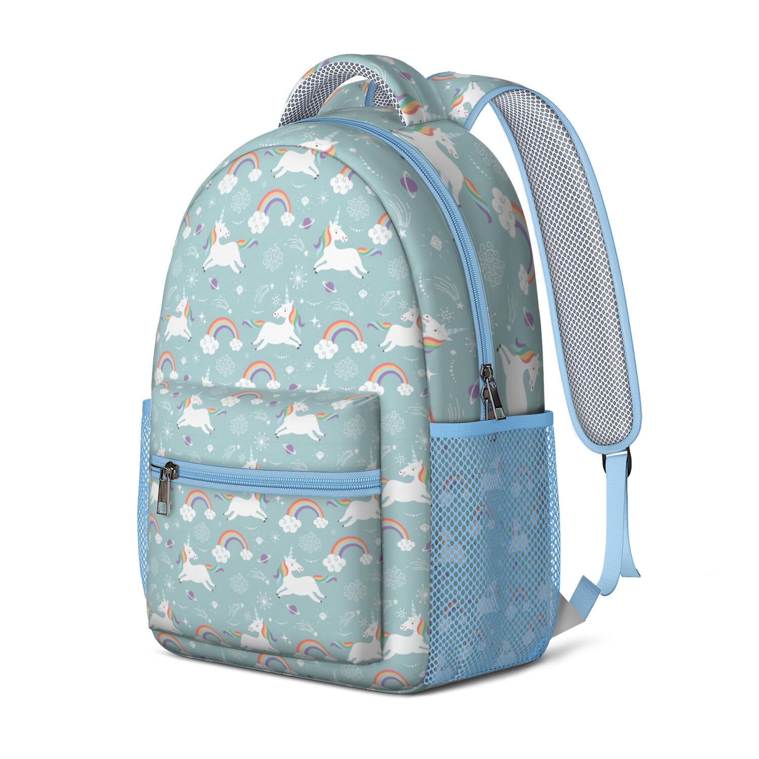 Unicorn & Butterfly Fantasy Backpack - Waterproof Ergonomic School Bag for College Students with Stylish Modern Design
