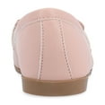 thumbnail image 4 of Journee Womens Mizza Loafer Slip On Square Toe Dress Flats, Widths Available, 4 of 9