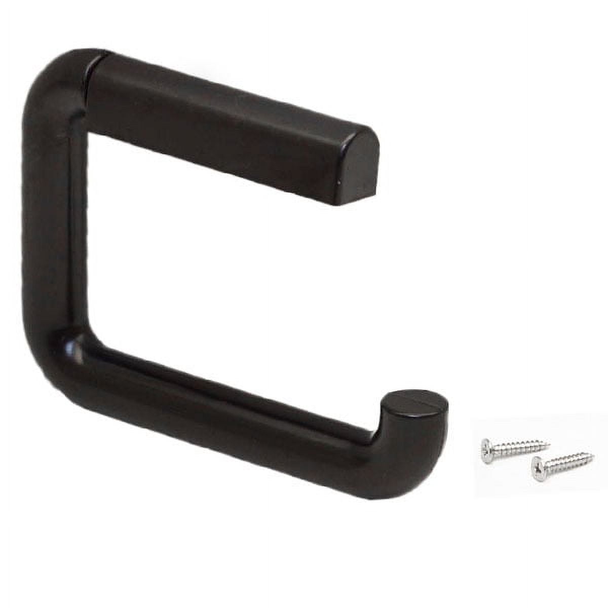 Home Aide Boat Toilet Paper Holder | Black Plastic (Single)