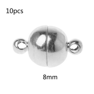 Magnetic Clasps, Smooth Round Ball with Loops 6mm Diameter