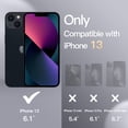 thumbnail image 2 of Funda JeTech Silicone para iPhone 13 de 6.1 pulgadas, color negro, 2 of 6