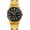 Gold Black, variant on Men's Analog Quartz Watch Stainless Steel Waterproof Watches Minimalist Military Business Design with Date Function