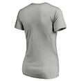 thumbnail image 3 of Women's Fanatics Heathered Gray Washington Nationals Core Official Logo V-Neck T-Shirt, 3 of 3
