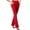 Red, variant on Women's Stretchy Bootcut Work Pants - High Waisted Slim Fit with Side Pockets, Black Size L
