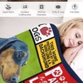 thumbnail image 5 of Dachshund Blanket Cute Dog Blanket Dachshund Throw Blanket Dachshund Blanket Gifts for Kids Soft Warm Comfort Blanket for Couch Sofa Bed 50"x60", 5 of 5