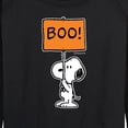 thumbnail image 3 of Peanuts - Snoopy Boo Sign - Women's Lightweight French Terry Long Sleeve Shirt, 3 of 6