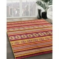 thumbnail image 3 of Ahgly Company Machine Washable Indoor Square Industrial Modern Orange Area Rugs, 8' Square, 3 of 7