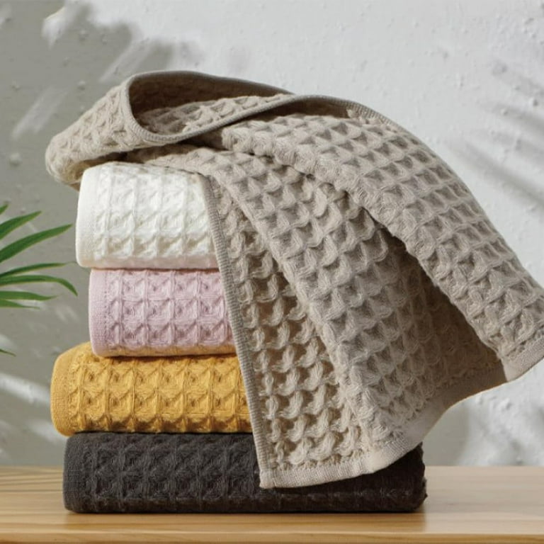 Super Absorbent Breathable Waffle Bath Towel Absorbent Breathable Waffle Bath Towel Quick Dry Waffle Bath Sheet Lint Free Large Bath Towels Cotton