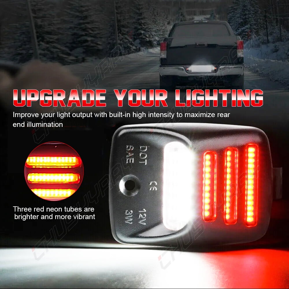 Pack of 2 LED License Plate Light Rear Bumper Lamp Fit For 2005-2015 Toyota Tacoma