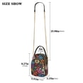 thumbnail image 2 of FORMRS Crossbody Bag for Women Quilted Travel Shoulder Cell Phone Purse with Chain Strap Handbag, Vibrant Flowers Pattern, 2 of 7