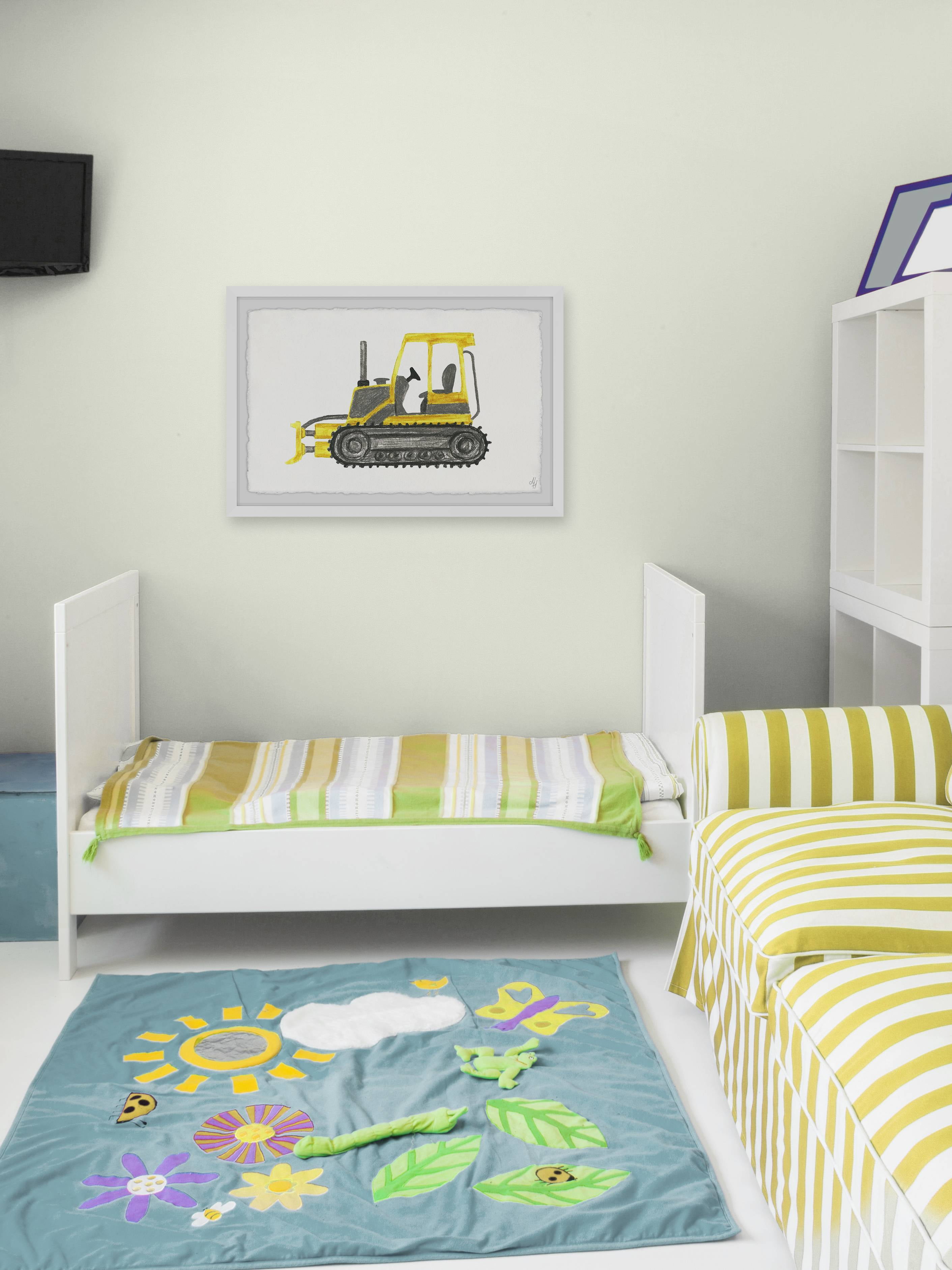 Marmont Hill Bulldozer Truck Framed Wall Art