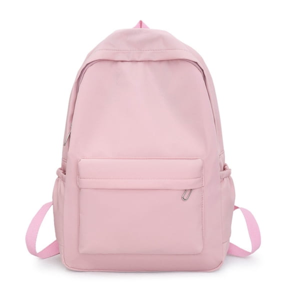 Aesthetic School Backpack for Students,Casual Large Capacity Bookbag and Everyday Daypack for Campus,Classes,Commuting,Weekend Outings and Daily Carry,Pink