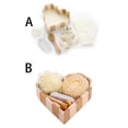 thumbnail image 2 of Toystoory Juego de baño de 6 uds., flor de baño de en forma de corazón, bola de esponja de piedra pómez, herramientas de hidratantes, Juegos de accesorios de baño Traje de cáñamo sisal Toystoory HA074800-02, 2 of 6