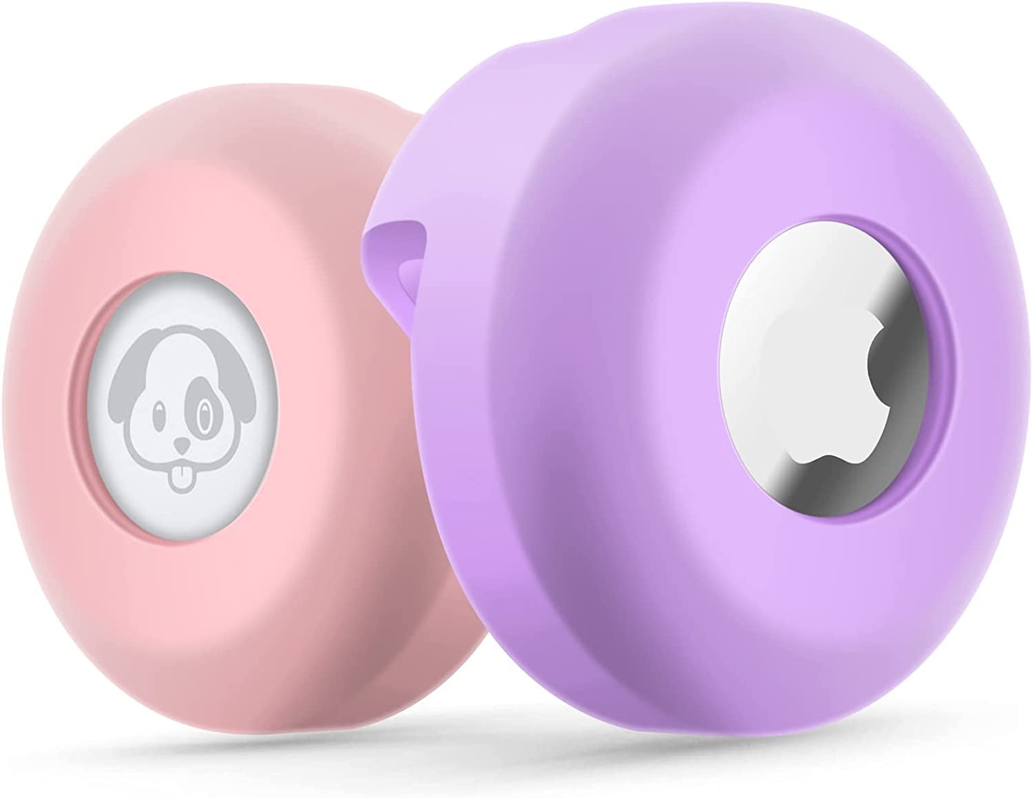 Airtag Dog Collar Holder [2 Pack] Silicone Waterproof Protective Air