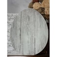 thumbnail image 5 of 12" Farmhouse White Wwash Wooden Large Egg, 5 of 5